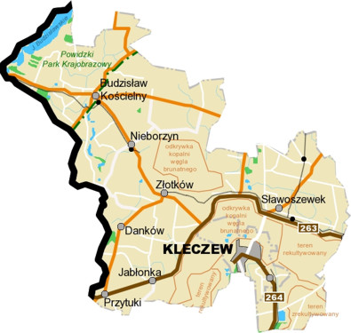 Mapa Gminy Kleczew