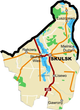 Mapa Gminy Skulsk