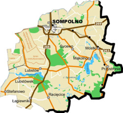 Mapa Gminy Sompolno