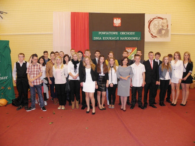 Uczniowie Zespolu Szkół Ponadgimnazjalnych w Sompolnie