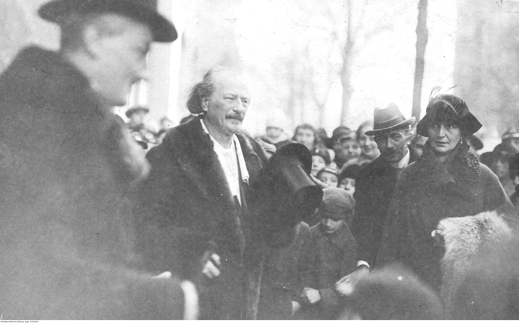 Ignacy Paderewski w Poznaniu, 27 grudnia 1918, jego przyjazd przyczynił się do wybuchu powstania