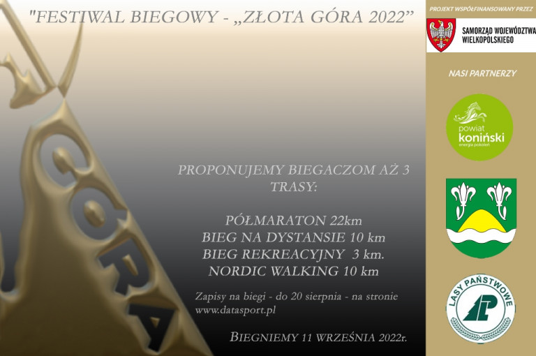 3. edycja półmaratonu Złota Góra-plakat
