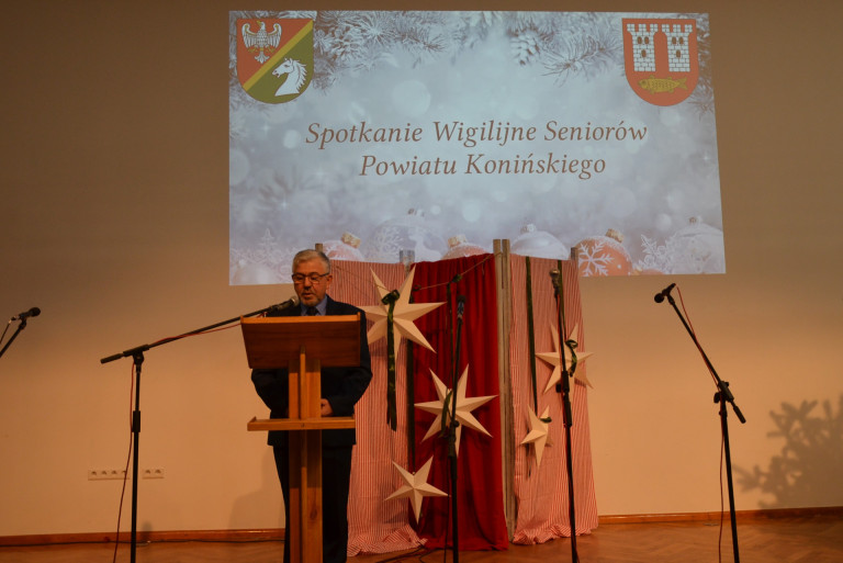 Spotkanie wigilijne Seniorów Powiatu Konińskiego w Kleczewie