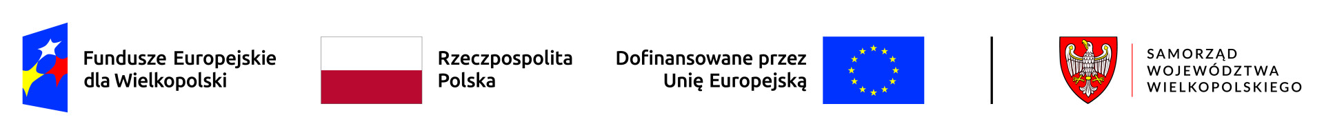 znak Funduszy Europejskich, barw Rzeczypospolitej Polskiej, Unii Europejskiej i herb województwa