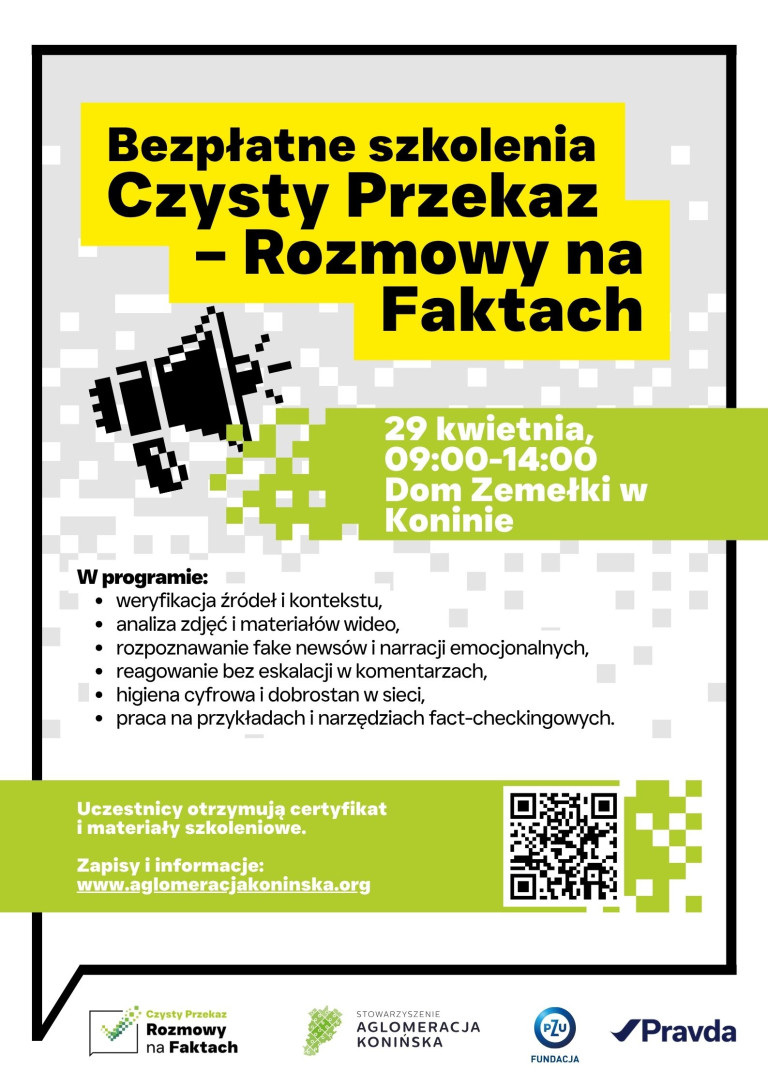 Czysty Przekaz: rozmowy na faktach w Aglomeracji Konińskiej