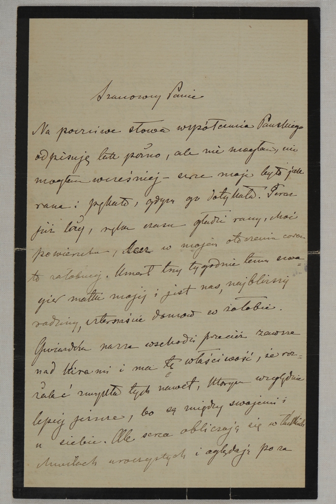 List Marii Ilnickiej z 22 grudnia 1881 r. do zesłańca Mariana Dubieckiego