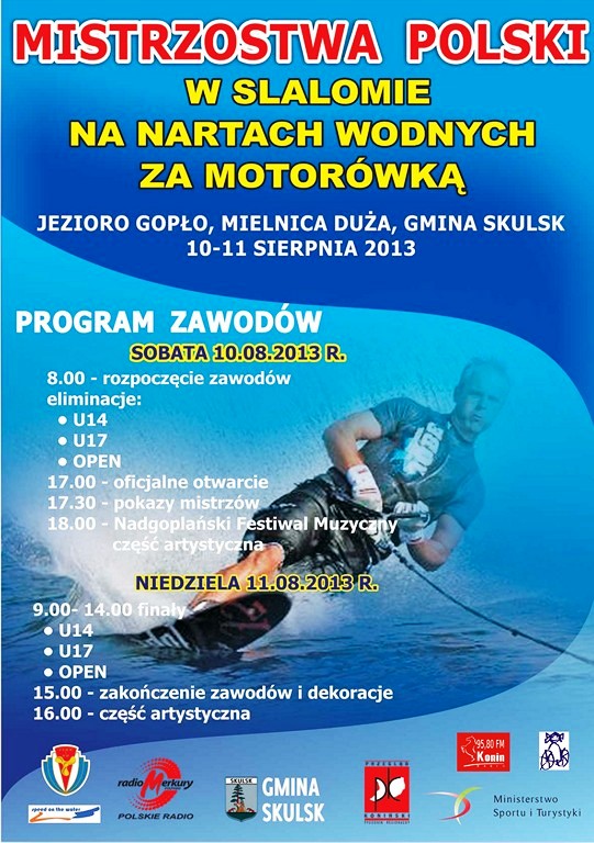 Mistrzostwa Polski w slalomie na nartach wodnych za motorówką