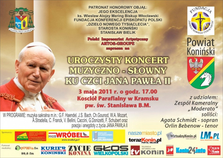 Powiat koniński uczci beatyfikację Jana Pawła II