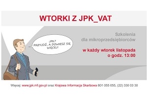 Wtorki z JPK_VAT – szkolenia dla podatników w każdym urzędzie skarbowym