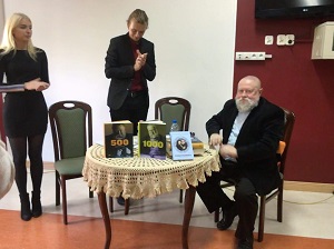 Profesor Jerzy Bralczyk w ZSEU w Żychlinie