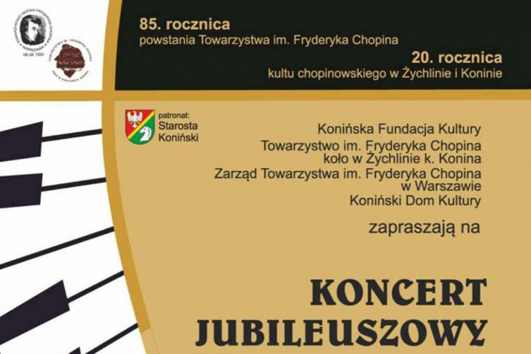 Zapraszamy na Chopinowski Koncert Jubileuszowy