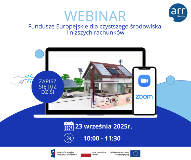 Webinarium. Dotacje na dom: Fundusze Europejskie dla czystszego środowiska i niższych rachunków