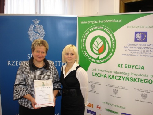 Zespół Szkół Ekonomiczno-Usługowych w Żychlinie w gronie nominatów XI edycji Konkursu Ekologicznego "Przyjaźni Środowisku"