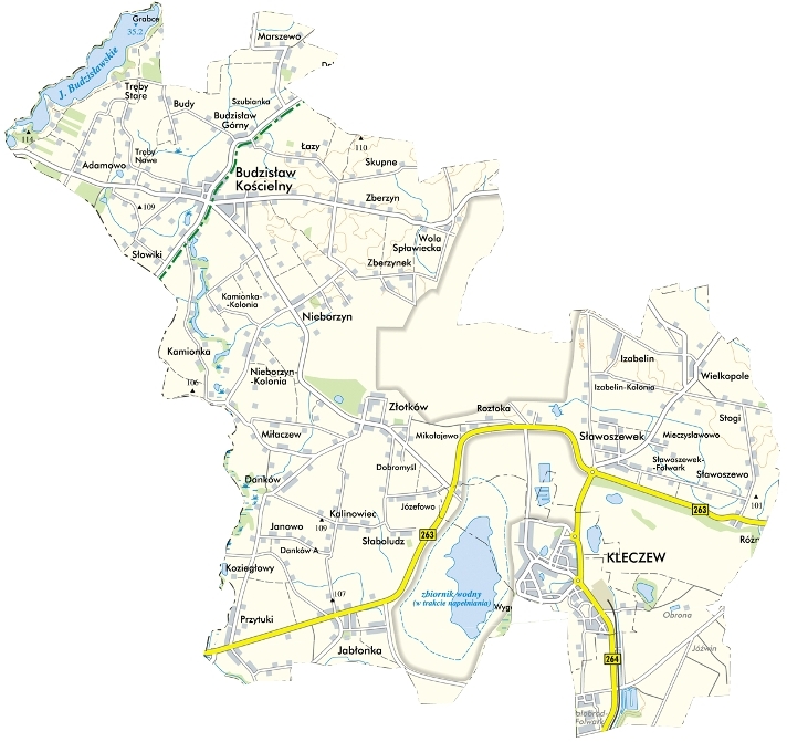 Mapa Miasta i Gminy Kleczew