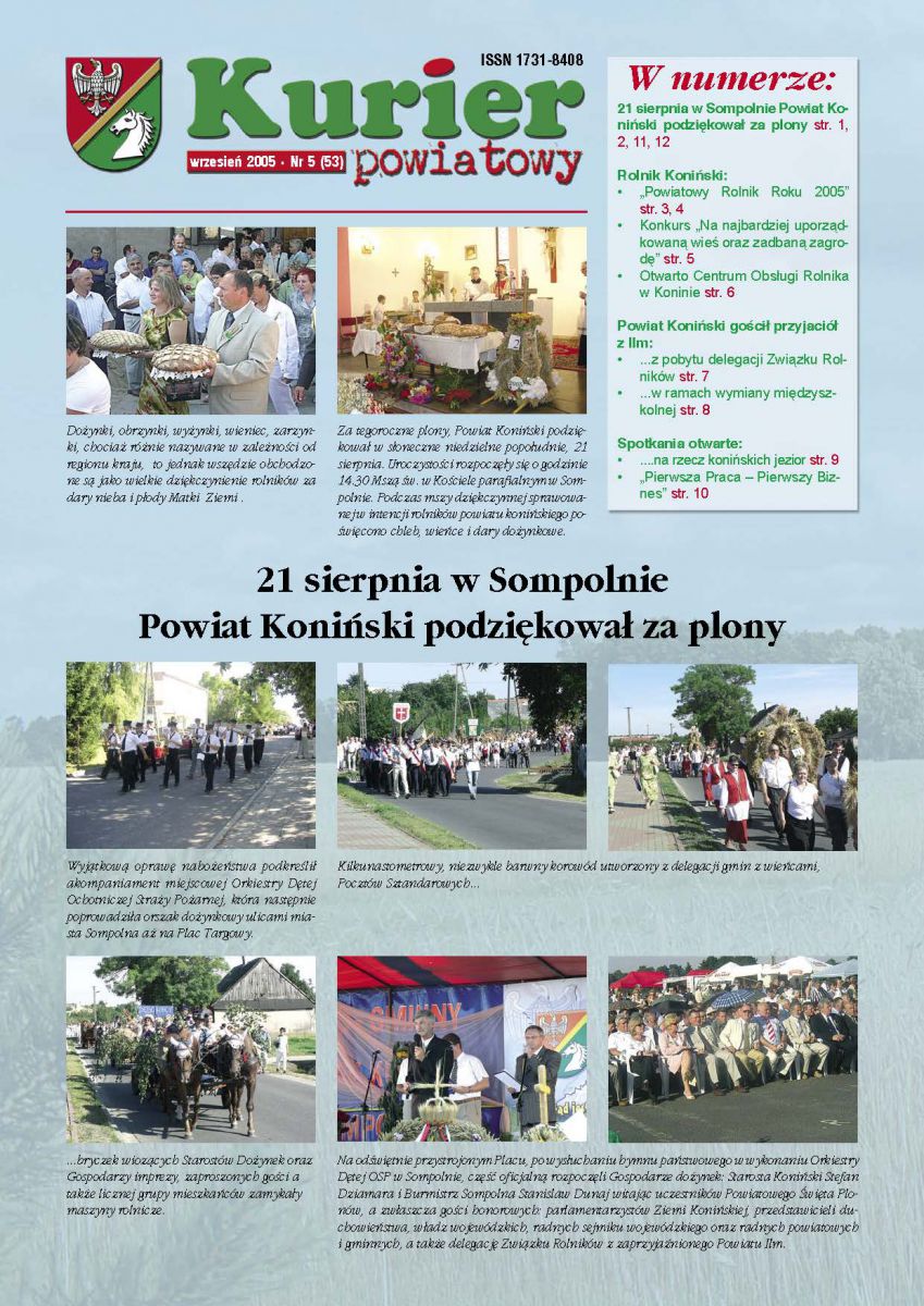 Kurier Powiatowy - wrzesień 2005 (okładka)